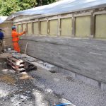 Verlegung von Riemchen aus Hellas Quarzit in Gstaad